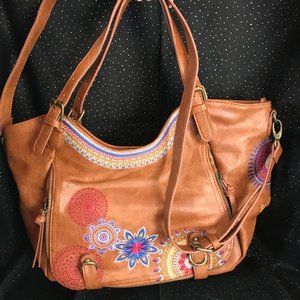 Desigual Boho Embroidered Bag